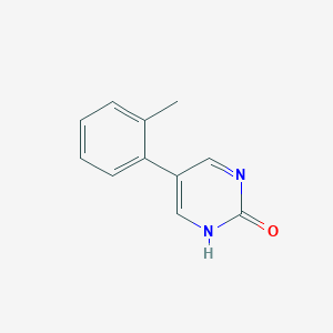 molecular formula C11H10N2O B15046968 5-(o-tolyl)Pyrimidin-2-ol CAS No. 1111108-27-0