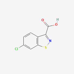 molecular formula C8H4ClNO2S B1504709 6-Chloro-1,2-benzothiazole-3-carboxylic acid CAS No. 50789-16-7