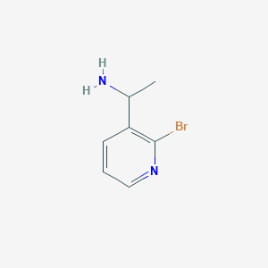 molecular formula C7H9BrN2 B1504710 1-(2-Bromo-pyridin-3-yl)-ethylamine CAS No. 886371-17-1