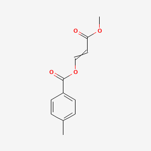 molecular formula C12H12O4 B15047213 Methyl 3-(4-methylbenzoyloxy)prop-2-enoate 