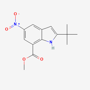 Methyl 2-tert-butyl-5-nitro-1H-indole-7-carboxylate