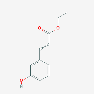 molecular formula C11H12O3 B15047292 Ethyl 3-(3-hydroxyphenyl)prop-2-enoate 