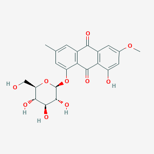 molecular formula C22H22O10 B150473 大黄素 8-葡萄糖苷 CAS No. 26296-54-8
