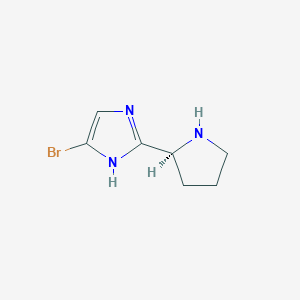 molecular formula C7H10BrN3 B1504736 5-bromo-2-[(2S)-pyrrolidin-2-yl]-1H-imidazole 