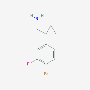 1-(4-Bromo-3-fluorophenyl)cyclopropanemethanamine