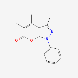 3,4,5-Trimethyl-1-phenylpyrano[2,3-c]pyrazol-6(1H)-one