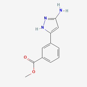 Methyl 3-(3-amino-1H-pyrazol-5-yl)benzoate