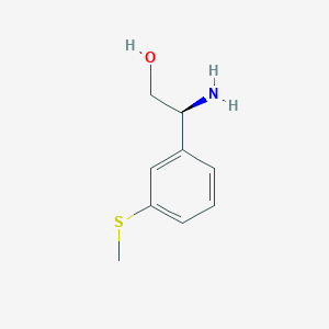 (2S)-2-Amino-2-(3-methylthiophenyl)ethan-1-ol