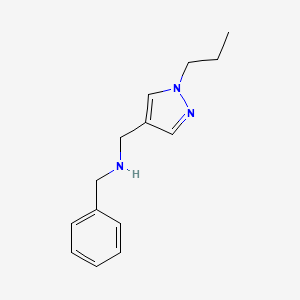 benzyl[(1-propyl-1H-pyrazol-4-yl)methyl]amine