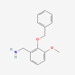 1-[2-(Benzyloxy)-3-methoxyphenyl]methanamine