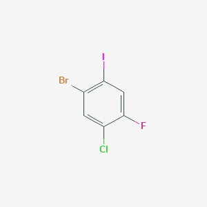 molecular formula C6H2BrClFI B1504759 1-ブロモ-5-クロロ-4-フルオロ-2-ヨードベンゼン CAS No. 1067882-65-8