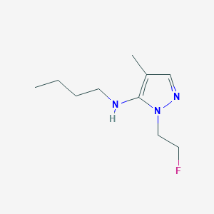 N-butyl-1-(2-fluoroethyl)-4-methyl-1H-pyrazol-5-amine