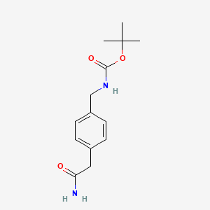 2-[4-[(Boc-amino)methyl]phenyl]acetamide