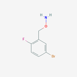 molecular formula C7H7BrFNO B15047667 O-[(5-bromo-2-fluorophenyl)methyl]hydroxylamine 