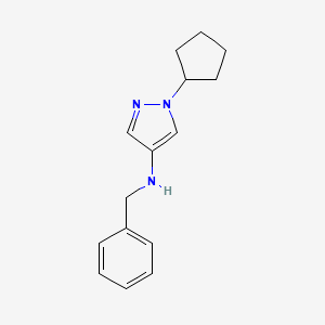 N-benzyl-1-cyclopentyl-1H-pyrazol-4-amine