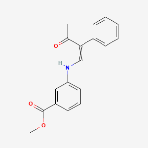 Methyl 3-[(3-oxo-2-phenylbut-1-EN-1-YL)amino]benzoate