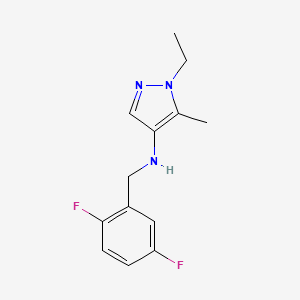 N-[(2,5-difluorophenyl)methyl]-1-ethyl-5-methyl-1H-pyrazol-4-amine