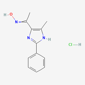 N-[1-(5-Methyl-2-phenyl-1H-imidazol-4-YL)ethylidene]hydroxylamine hydrochloride