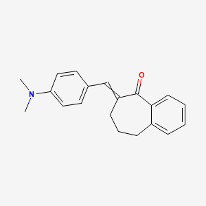 6-{[4-(dimethylamino)phenyl]methylidene}-6,7,8,9-tetrahydro-5H-benzo[7]annulen-5-one