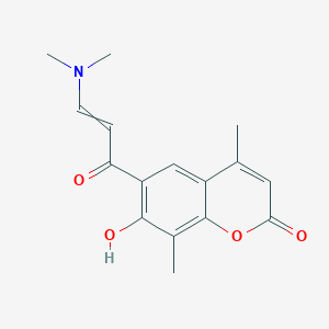 6-[3-(Dimethylamino)prop-2-enoyl]-7-hydroxy-4,8-dimethylchromen-2-one