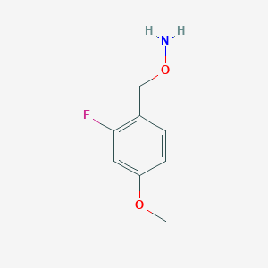 molecular formula C8H10FNO2 B15047768 O-[(2-fluoro-4-methoxyphenyl)methyl]hydroxylamine 