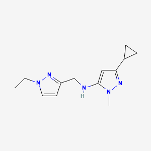 3-cyclopropyl-N-[(1-ethyl-1H-pyrazol-3-yl)methyl]-1-methyl-1H-pyrazol-5-amine