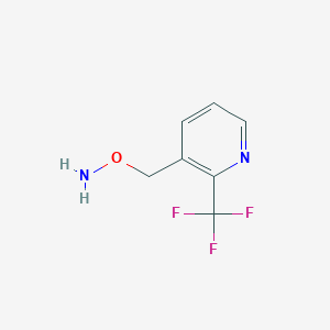 O-{[2-(trifluoromethyl)pyridin-3-yl]methyl}hydroxylamine