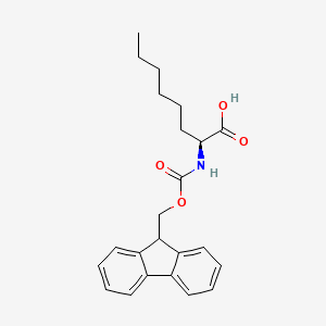 molecular formula C23H27NO4 B1504779 Fmoc-(2S)-2-Amino-octansäure CAS No. 888725-91-5