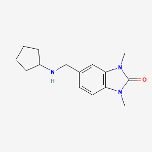 5-[(cyclopentylamino)methyl]-1,3-dimethyl-1,3-dihydro-2H-benzimidazol-2-one