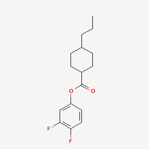 molecular formula C16H20F2O2 B1504781 trans-3,4-Difluorophenyl 4-propylcyclohexanecarboxylate CAS No. 94737-80-1