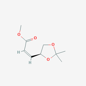 molecular formula C9H14O4 B15047864 Methyl (S)-(+)-3-(2,2-dimethyl-1,3-dioxolan-4-yl)-cis-2-propenoate 