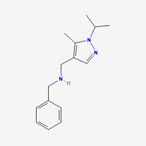 molecular formula C15H21N3 B15047897 benzyl({[5-methyl-1-(propan-2-yl)-1H-pyrazol-4-yl]methyl})amine 