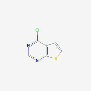 molecular formula C6H3ClN2S B015048 4-氯噻吩并[2,3-d]嘧啶 CAS No. 14080-59-2