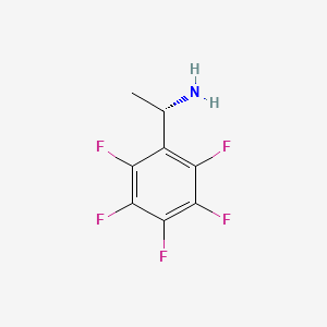molecular formula C8H6F5N B1504803 (aS)-2,3,4,5,6-Pentafluoro-a-methyl-benzenemethanamine 