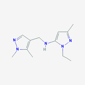 N-[(1,5-dimethyl-1H-pyrazol-4-yl)methyl]-1-ethyl-3-methyl-1H-pyrazol-5-amine