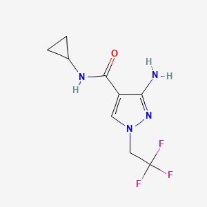 3-Amino-N-cyclopropyl-1-(2,2,2-trifluoroethyl)-1H-pyrazole-4-carboxamide