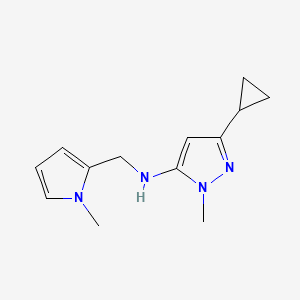 3-cyclopropyl-1-methyl-N-[(1-methyl-1H-pyrrol-2-yl)methyl]-1H-pyrazol-5-amine