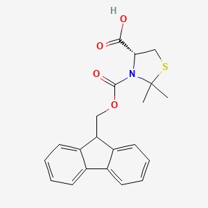 molecular formula C21H21NO4S B1504810 (4R)-Fmoc-2,2-dimethyl-1,3-thiazolidine-4-carboxylic acid CAS No. 873842-06-9