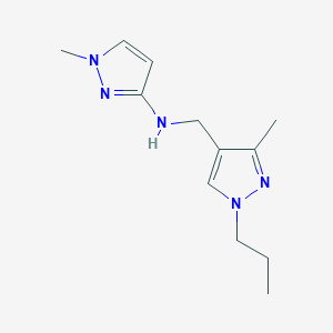 1-methyl-N-[(3-methyl-1-propyl-1H-pyrazol-4-yl)methyl]-1H-pyrazol-3-amine