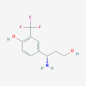 4-((1S)-1-amino-3-hydroxypropyl)-2-(trifluoromethyl)phenol