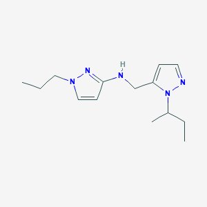 N-{[1-(butan-2-yl)-1H-pyrazol-5-yl]methyl}-1-propyl-1H-pyrazol-3-amine