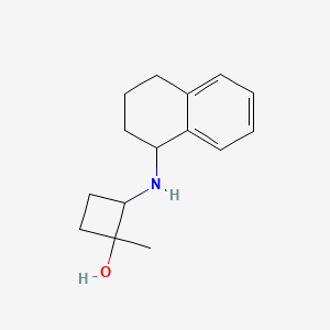 1-Methyl-2-[(1,2,3,4-tetrahydronaphthalen-1-yl)amino]cyclobutan-1-ol