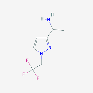 1-[1-(2,2,2-Trifluoroethyl)-1H-pyrazol-3-yl]ethanamine