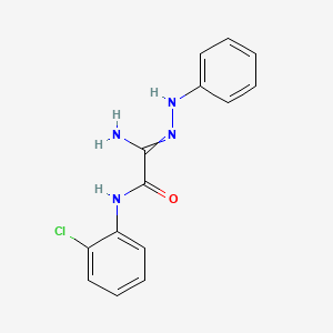 2-amino-N-(2-chlorophenyl)-2-(phenylhydrazinylidene)acetamide