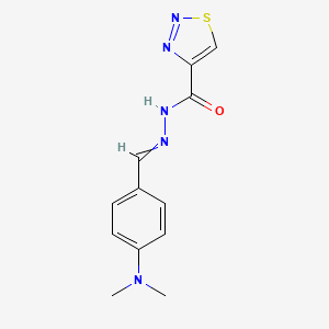 N'-{[4-(dimethylamino)phenyl]methylidene}-1,2,3-thiadiazole-4-carbohydrazide