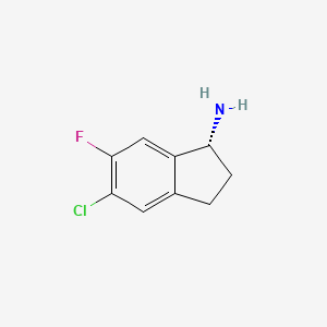 (1R)-5-chloro-6-fluoro-2,3-dihydro-1H-inden-1-amine