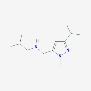 {[1-methyl-3-(propan-2-yl)-1H-pyrazol-5-yl]methyl}(2-methylpropyl)amine