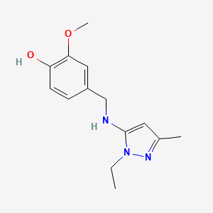 4-{[(1-ethyl-3-methyl-1H-pyrazol-5-yl)amino]methyl}-2-methoxyphenol