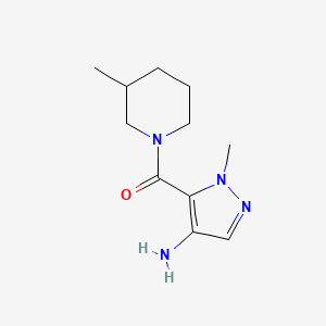 1-methyl-5-(3-methylpiperidine-1-carbonyl)-1H-pyrazol-4-amine