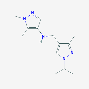 1,5-dimethyl-N-{[3-methyl-1-(propan-2-yl)-1H-pyrazol-4-yl]methyl}-1H-pyrazol-4-amine